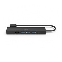 HAMA USB-C Hub, 6 Portova, 3xUSB-A, USB-C, HDMI, LAN