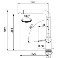 FRANKE-IT ACTIVE L CRNA MAT 115.0653.371