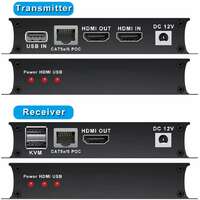 KETTZ KT-HDEX60M HDMI KVM USB Extender Cat5e/6/7