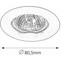 RABALUX Spot relight GU5.3 12V 50W hrom