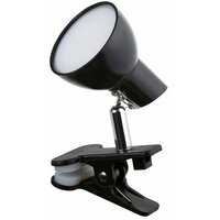 RABALUX Noah, clip lamp, crna,  LED 5W