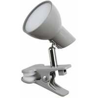 RABALUX Noah, clip lamp, siva,  LED 5W