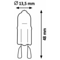 RABALUX Sijalica Eco-halogen G9 42W 2 pcs