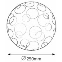 RABALUX Ada plafonjera D25 E27 60W, belo