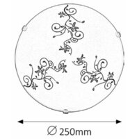 RABALUX Bloomy plafonjera D25 E27 60W, belo