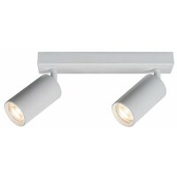 RABALUX Solo, plafonska bela metal spot lamp, 2xGU10