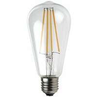 RABALUX Filament LED sijalica, providno, metal+staklo, E27 ST