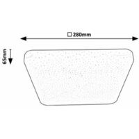 RABALUX LUCAS plafonjera kvadrat LED 12W 4000K zvezdana