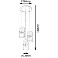 RABALUX Zelkova, visilica, E27 / 4x max. 40W