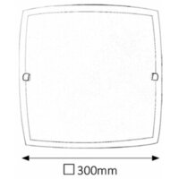 RABALUX Nedda plafonjera300x300 E27 60W belo