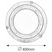 RABALUX Laretta plafonjera E27 2x60W