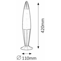 RABALUX Lollipop2 lavalampa E14 25W narandžasta-lila