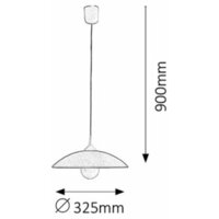 RABALUX Cupola range Visilica D30 fix narandžasta