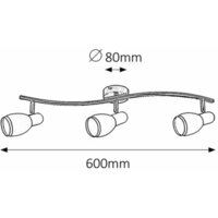 RABALUX Elite spot E14 3x40W hrom