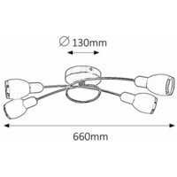 RABALUX Elite spot E14 4x40W hrom