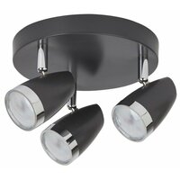 RABALUX Karen spot LED 3x4W antracit/ hrom