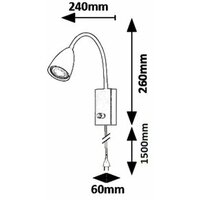 RABALUX Mika spot, GU10 MAX 25W crna