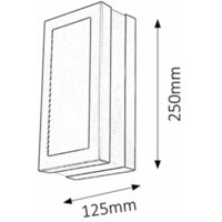 RABALUX Stuttgart spoljna zidna lampaE27 14W inox IP44