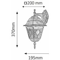 RABALUX Monaco spoljna zidna lampa  60W staro zlatoIP43