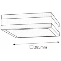 RABALUX Stuttgart spoljna 285x285 2x11W inox IP44