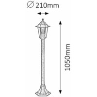 RABALUX Velence spoljna lampa 1m 60W  staro zlato IP44