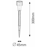 RABALUX Solar 1 spoljna lampa LED 0,1W inox IP44