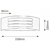 RABALUX Roma spoljna zidna lampa E27 14W IP44