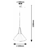 RABALUX Felipe, metalna visilica hrom, E27 1x40W IP21