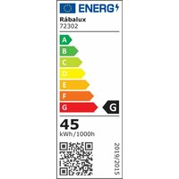 RABALUX Isaure,visilica ring crna LED 45W, 3000lm, DIP switch 3000-4000-6500K, 80cm