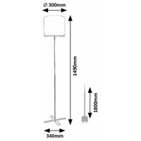 RABALUX Izander, podna lampa, crna E27 1x40W IP20