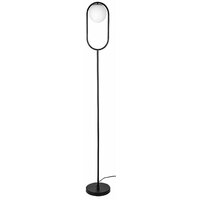 RABALUX Ghita, podna lampa 1xE27, metal crna/belo staklo, visina 170cm