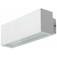 RABALUX Mataro,  LED spoljna zidna bela aluminium/staklena maska, 10W, with shade: 970lm,(bez stakla: 1200lm), 4000K