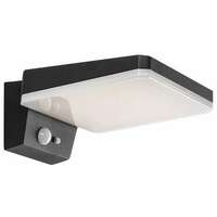 RABALUX Lasset, solarna zidna, aluminium crna, LED 4,4W, 200lm (bez dif. 600lm), 4000K