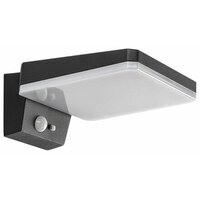 RABALUX Lasset, solarna zidna, aluminium crna, LED 4,4W, 200lm (bez dif. 600lm), 4000K