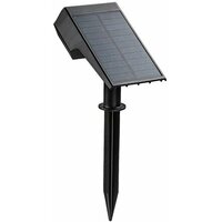 RABALUX Nantes, solarna ubodna, crna plastika, LED, 0,5W, 50lm, (bez dif. 250lm), 3000K