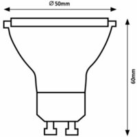 RABALUX LED sijalica  GU10, 7W, 800lm, 4000K, dimabilna