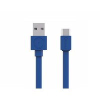 ALLOCACOC Flat USB kabl USB-C 1.5m plavi 10453BL/USBCBC