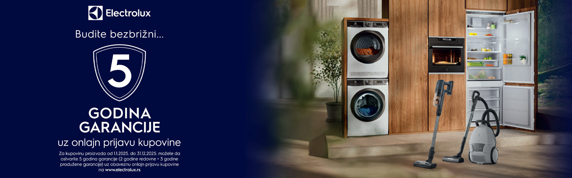 5 godina garancije na Electrolux usisivače
