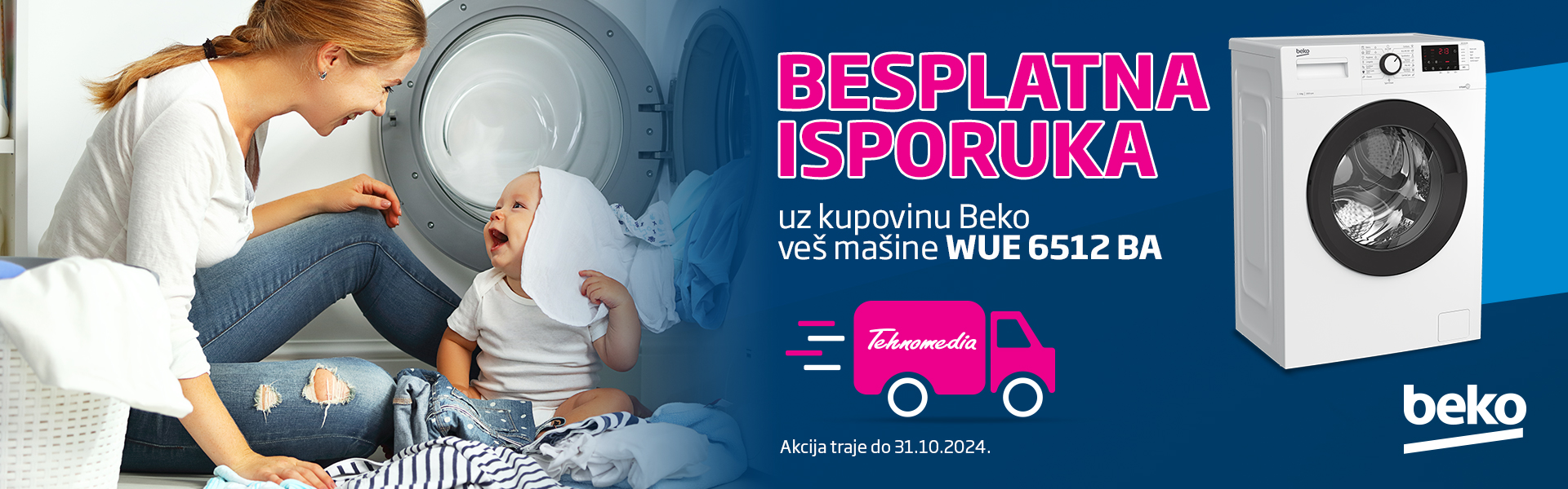 MAšina za pranje veša Beko WUE 6512 BA