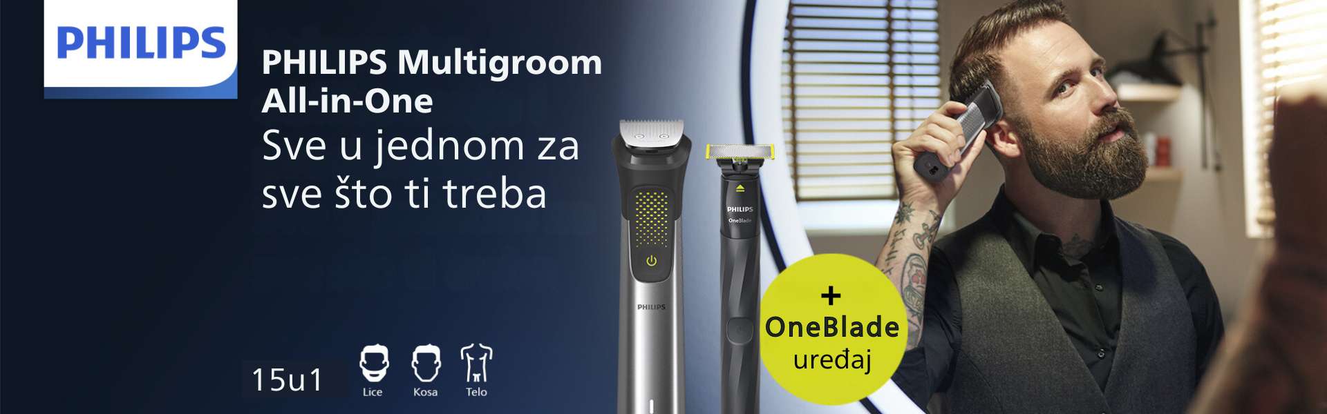 Philips Multigrom + One Blade