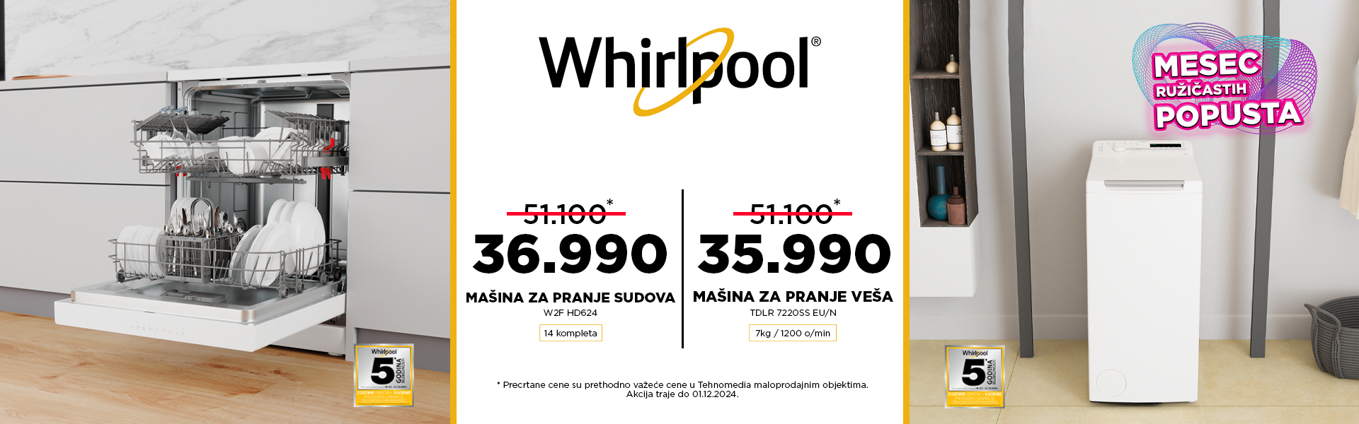 Whirlpool mašine